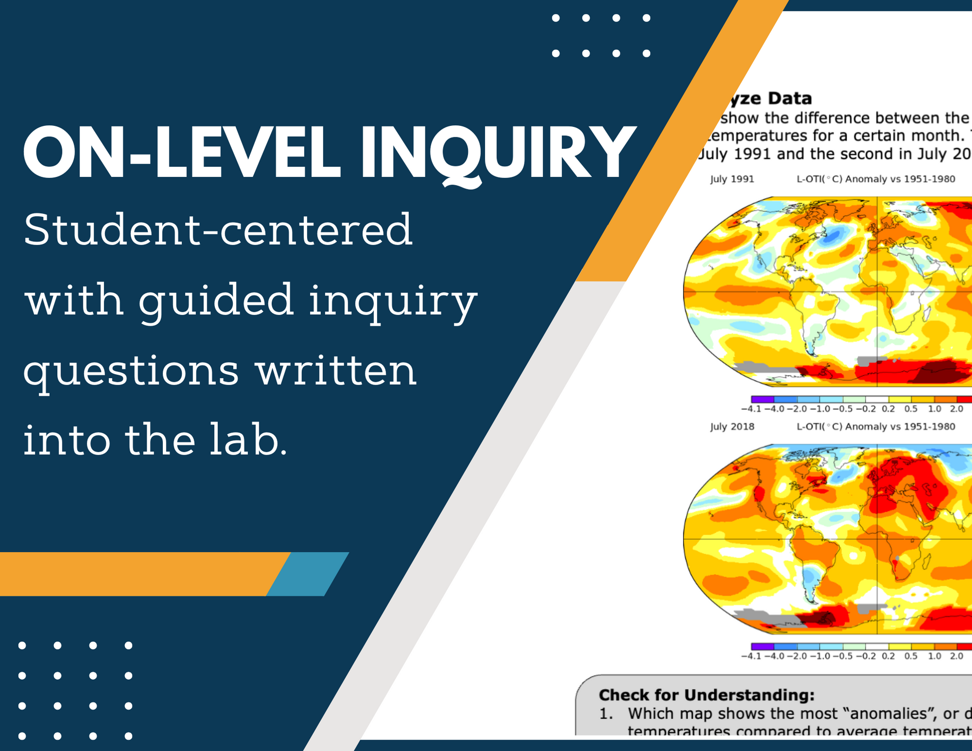 Greenhouse Effect Inquiry Lab -  NGSS MS ESS3-5