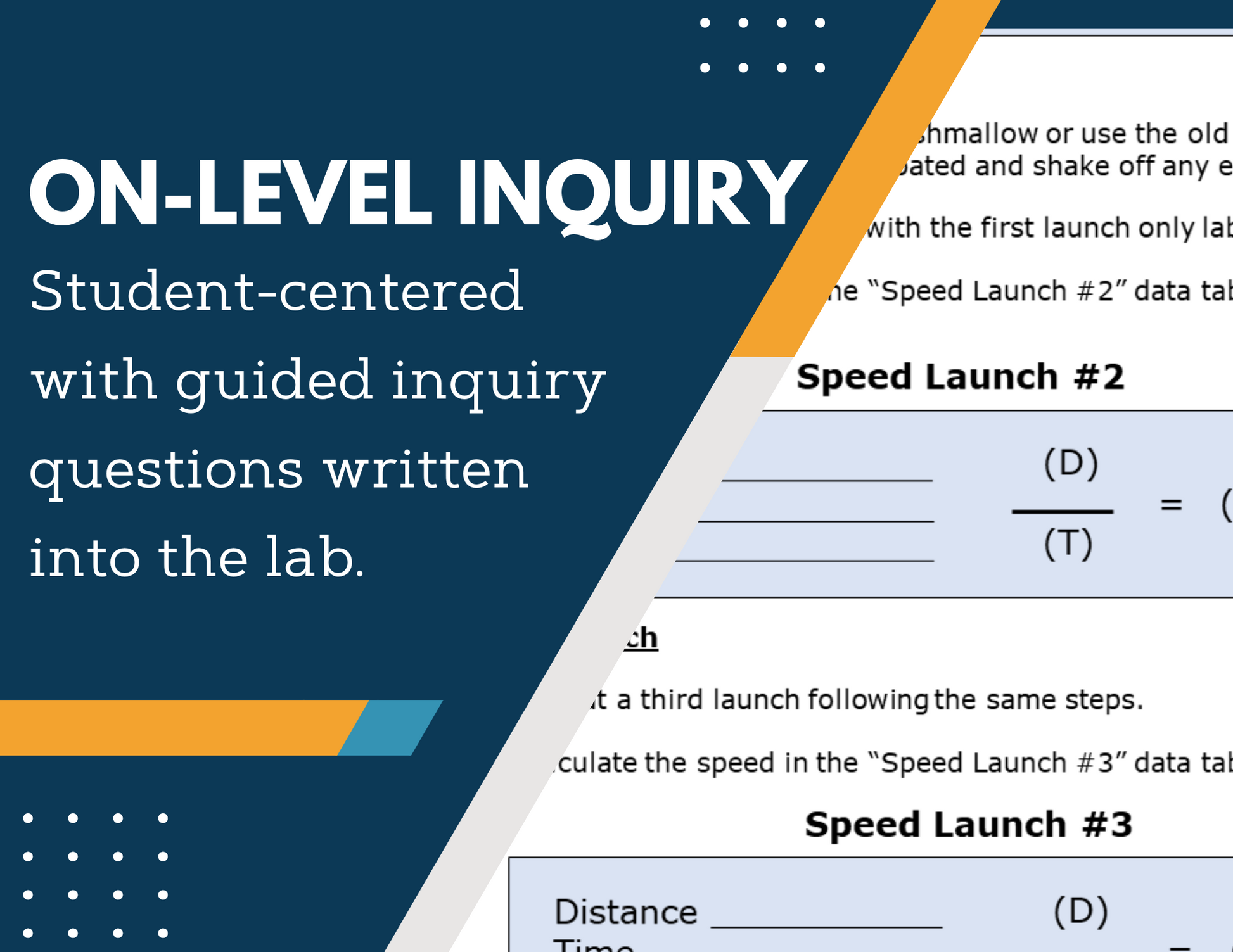 Average Speed Inquiry Lab - MS 6-8 Science TEKS