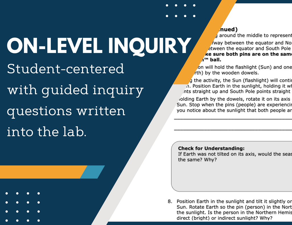 Seasons - Rotation and Revolution Inquiry Lab - NGSS MS ESS1-1