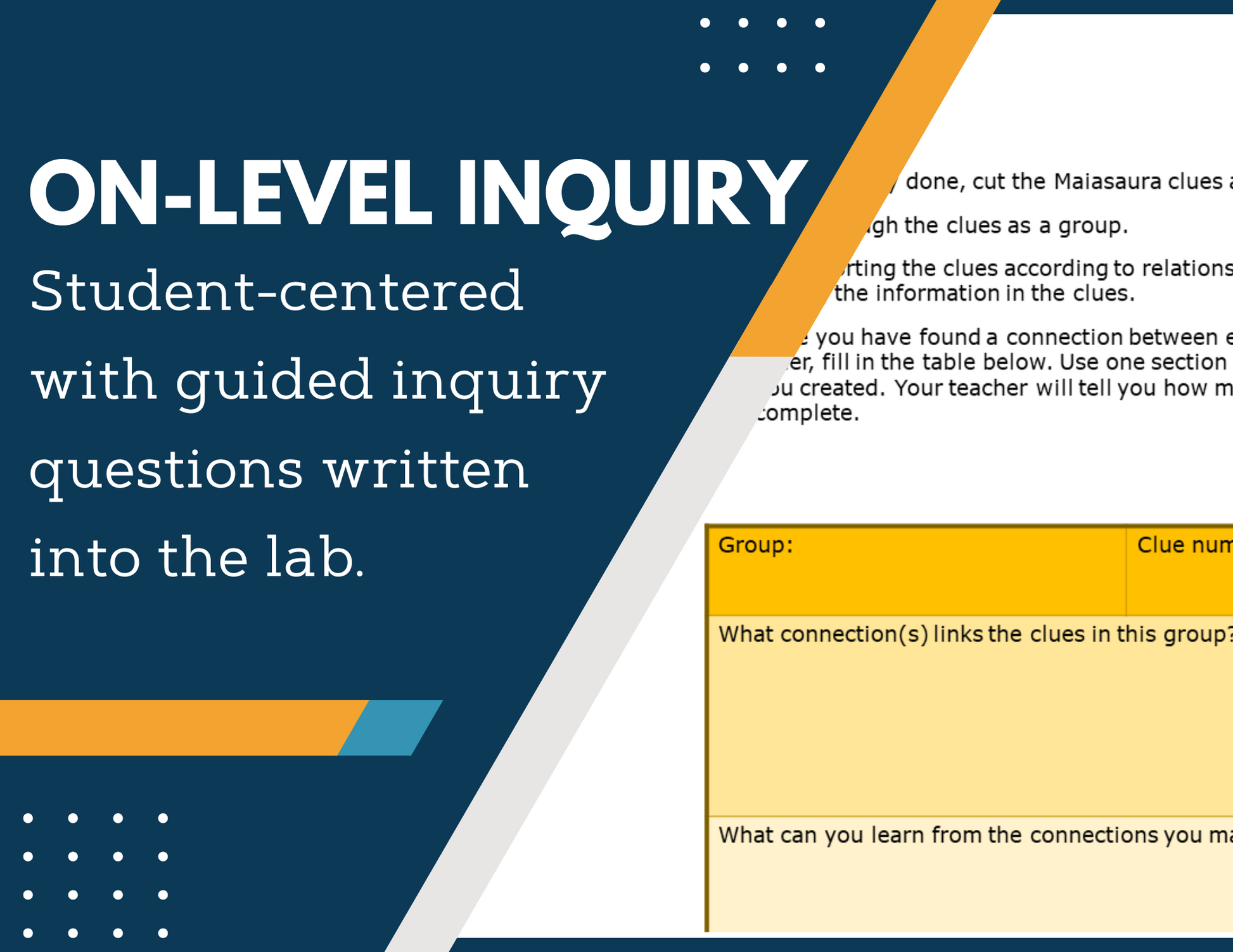 Fossil Evidence Inquiry Lab - NGSS MS LS4-1