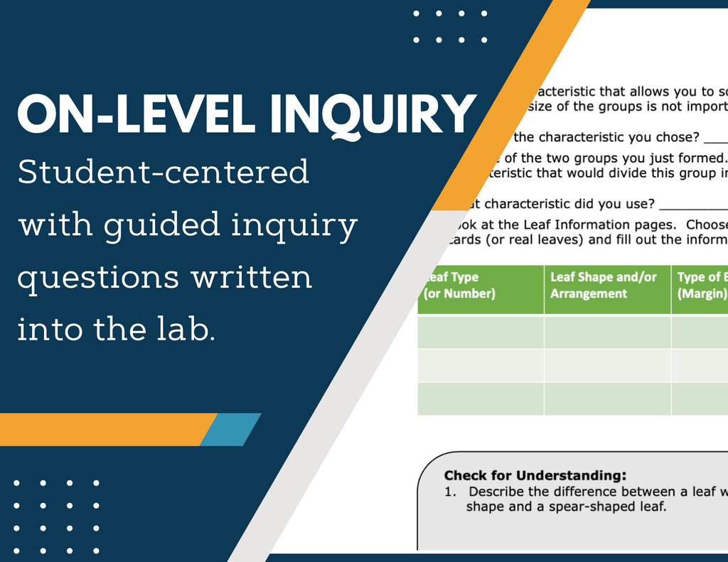 Dichotomous Key Worksheets Inquiry Lab - MS 6-8 Science TEKS