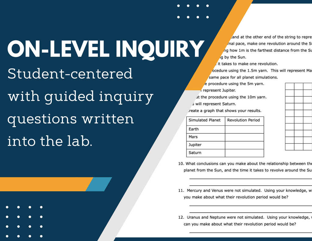 Planets Inquiry Lab - Objects in Space - MS 6-8 Science TEKS