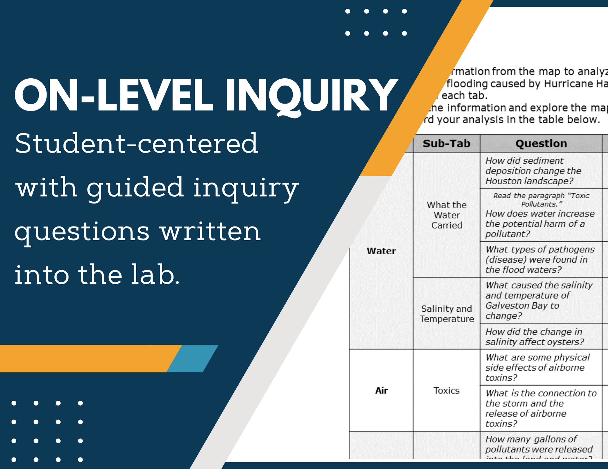 Short- & Long-term Changes Inquiry Lab - MS 6-8 Science TEKS