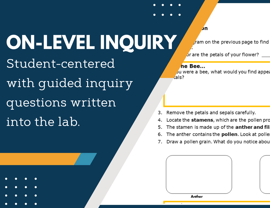 Pollination Inquiry Lab - NGSS MS LS1-4