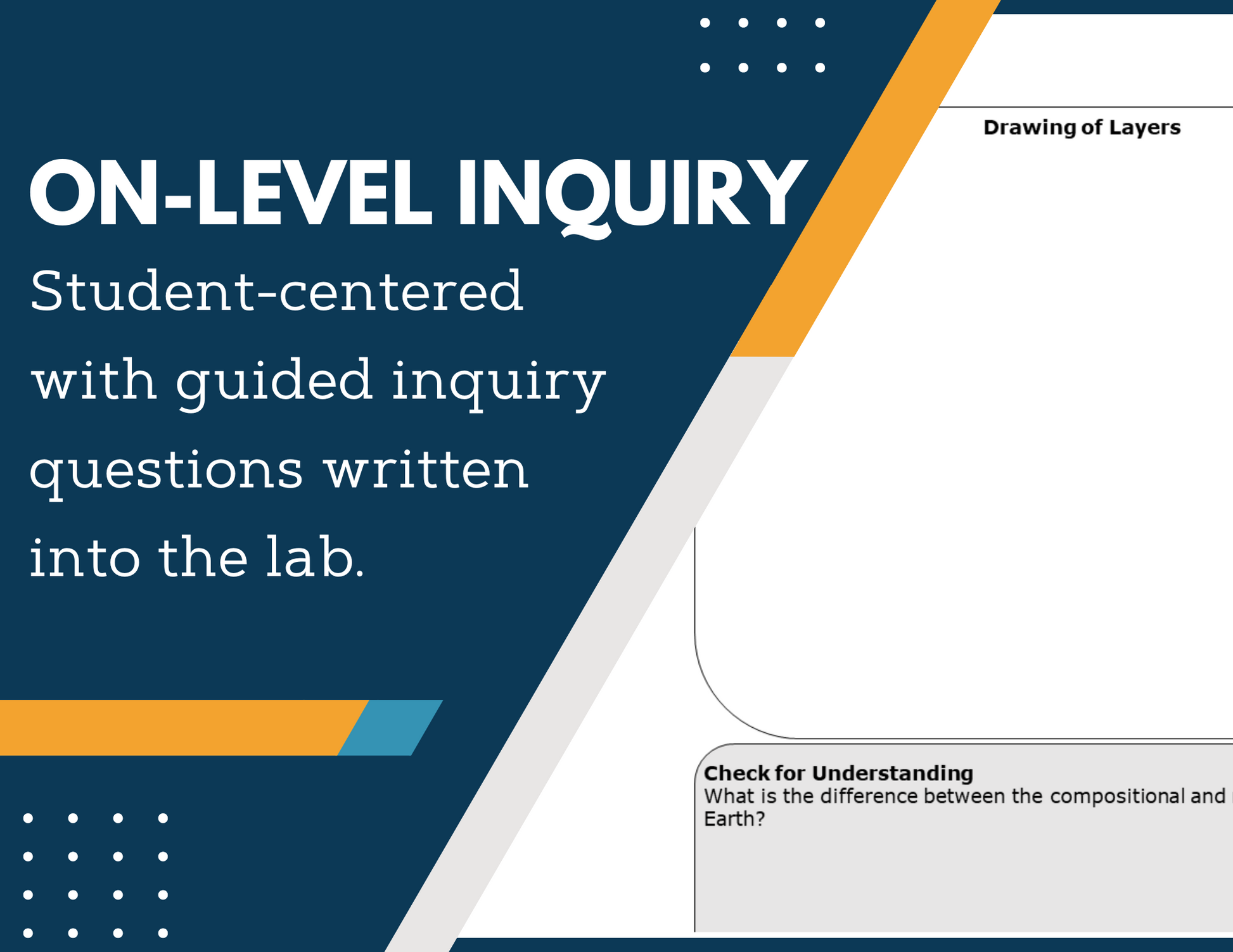 Earth's Layers Inquiry Lab - MS 6-8 Science