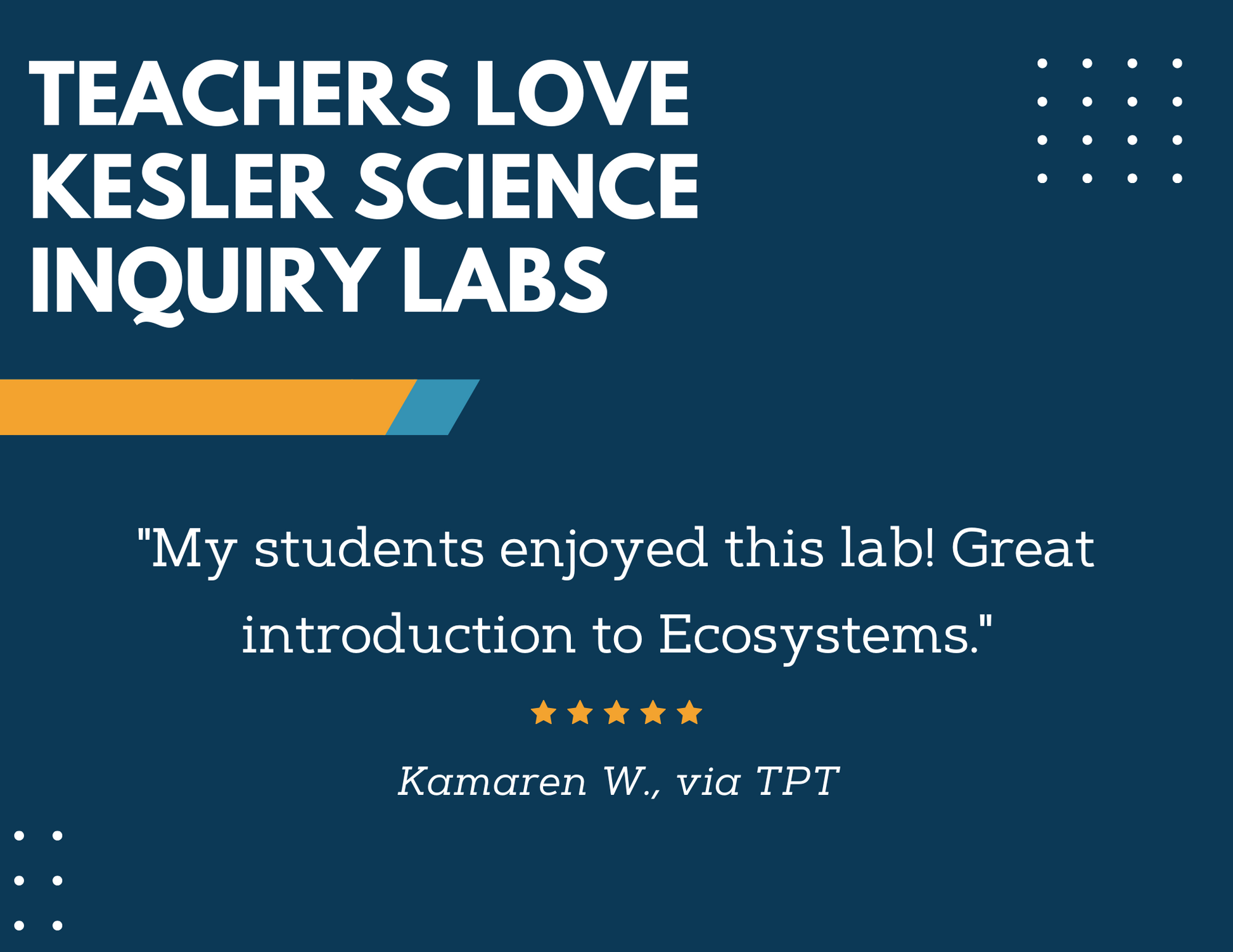 Organization in an Ecosystem Inquiry Lab - MS 6-8 Science TEKS