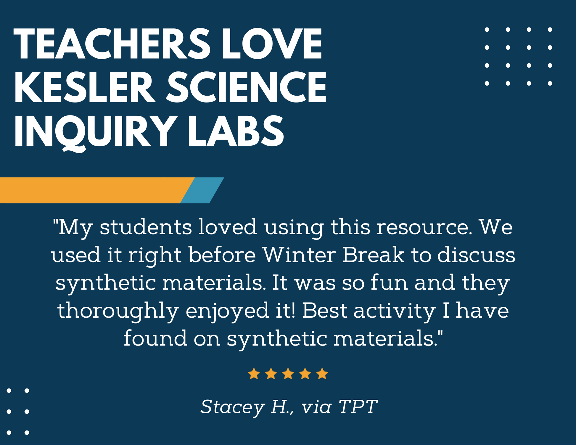 Synthetic Materials Inquiry Lab - NGSS MS PS1-3