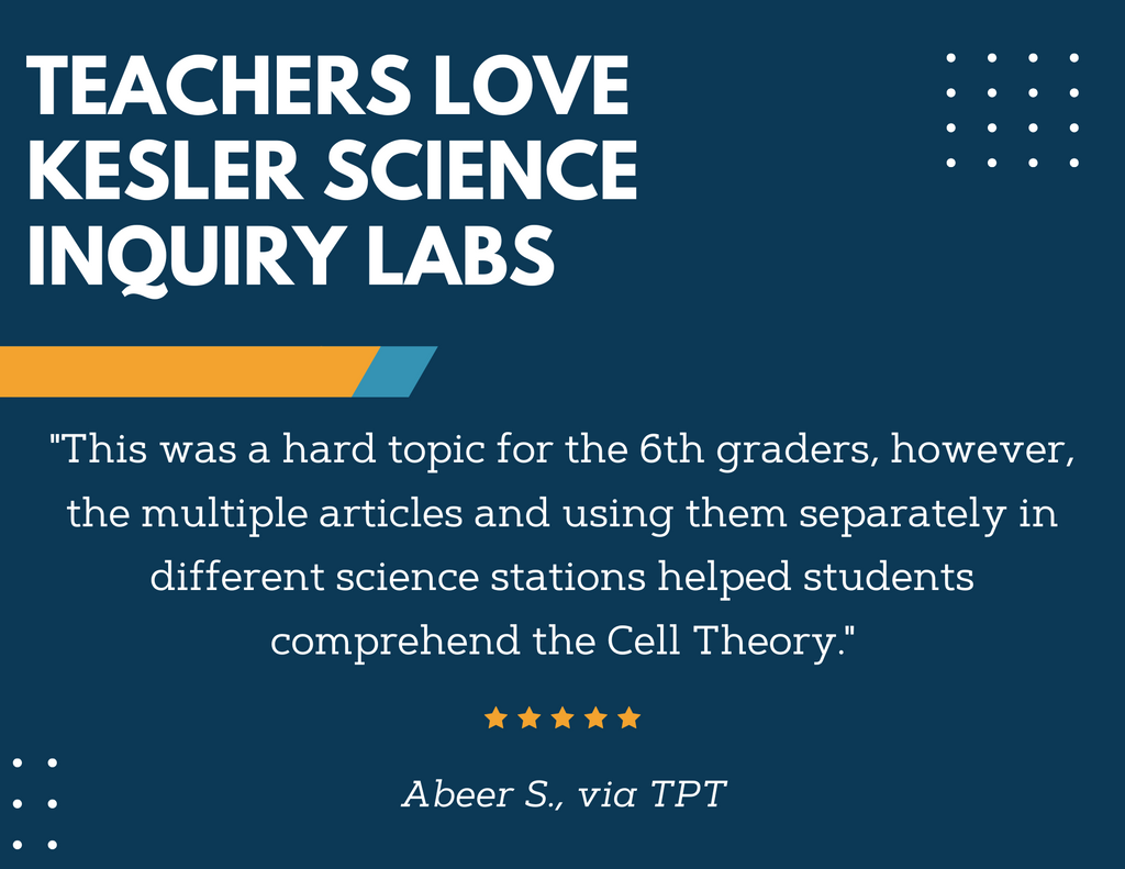 Cell Theory Inquiry Lab - NGSS LS1-1, TEKS 6-8