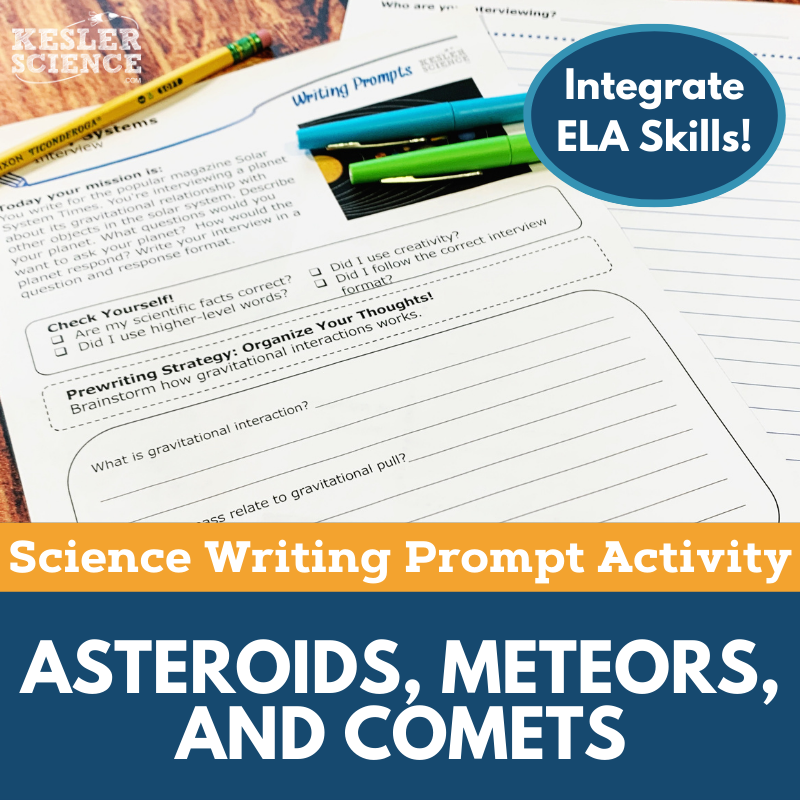 Writing Prompts - Asteroids, Meteors, & Comets - MS 6-8