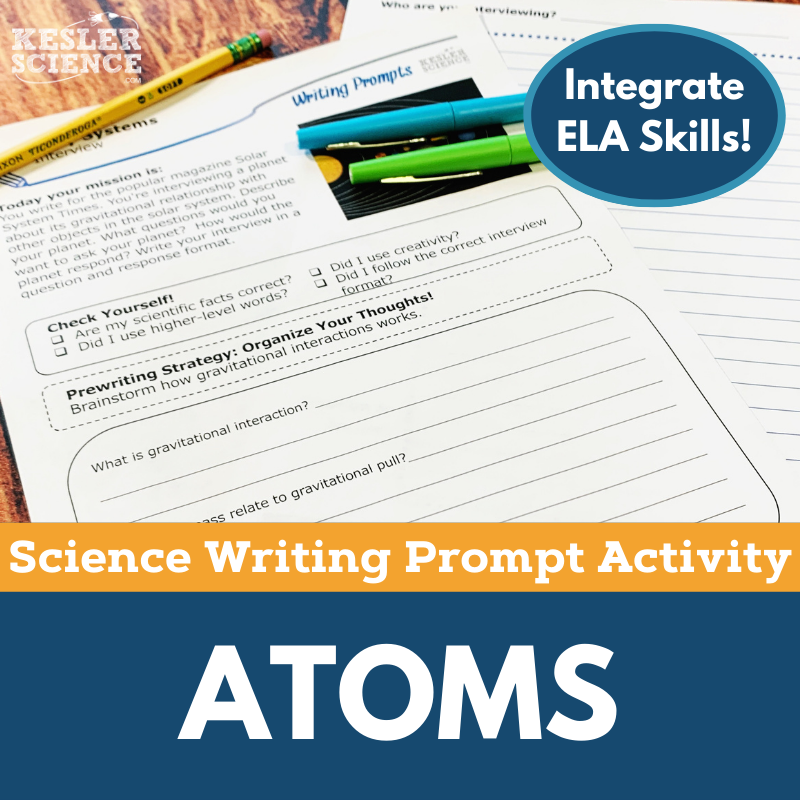 Writing Prompts - Atoms - MS 6-8