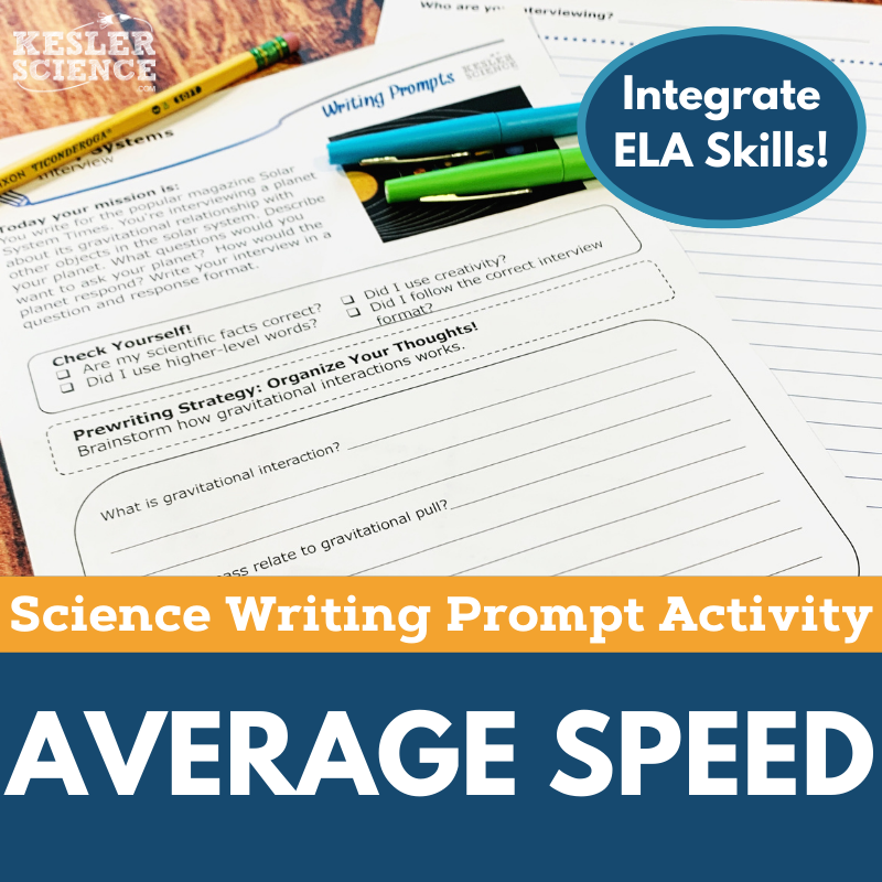 Writing Prompts - Average Speed - MS 6-8