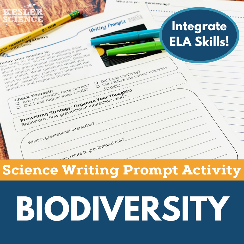 Writing Prompts - Biodiversity - MS 6-8