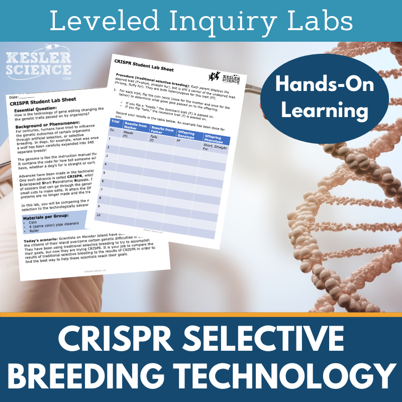 Selective Breeding: CRISPR Technology Inquiry Lab - NGSS MS LS4-5 ...