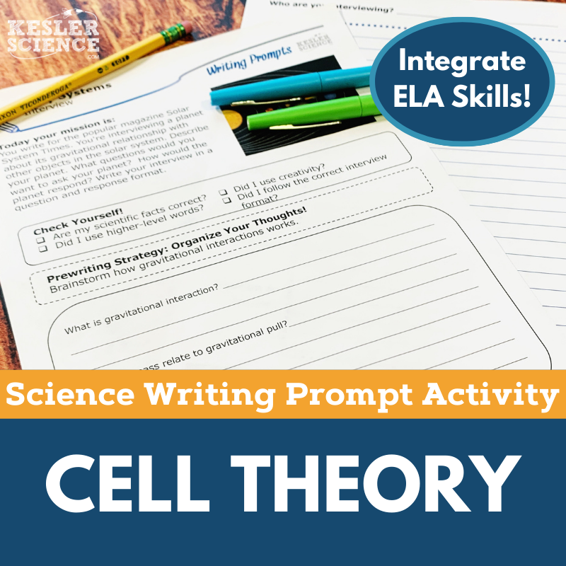 Writing Prompts - Cell Theory - MS 6-8