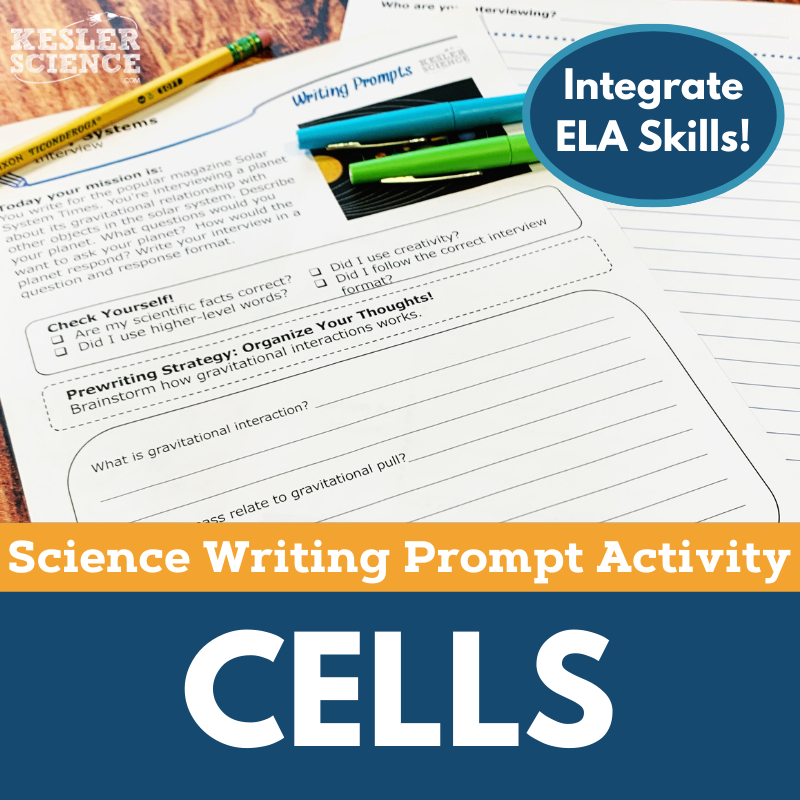 Writing Prompts - Cells - MS 6-8 NGSS