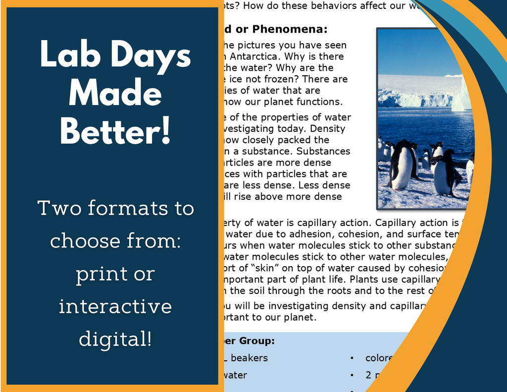Properties of Water Digital Inquiry Lab - MS 6-8