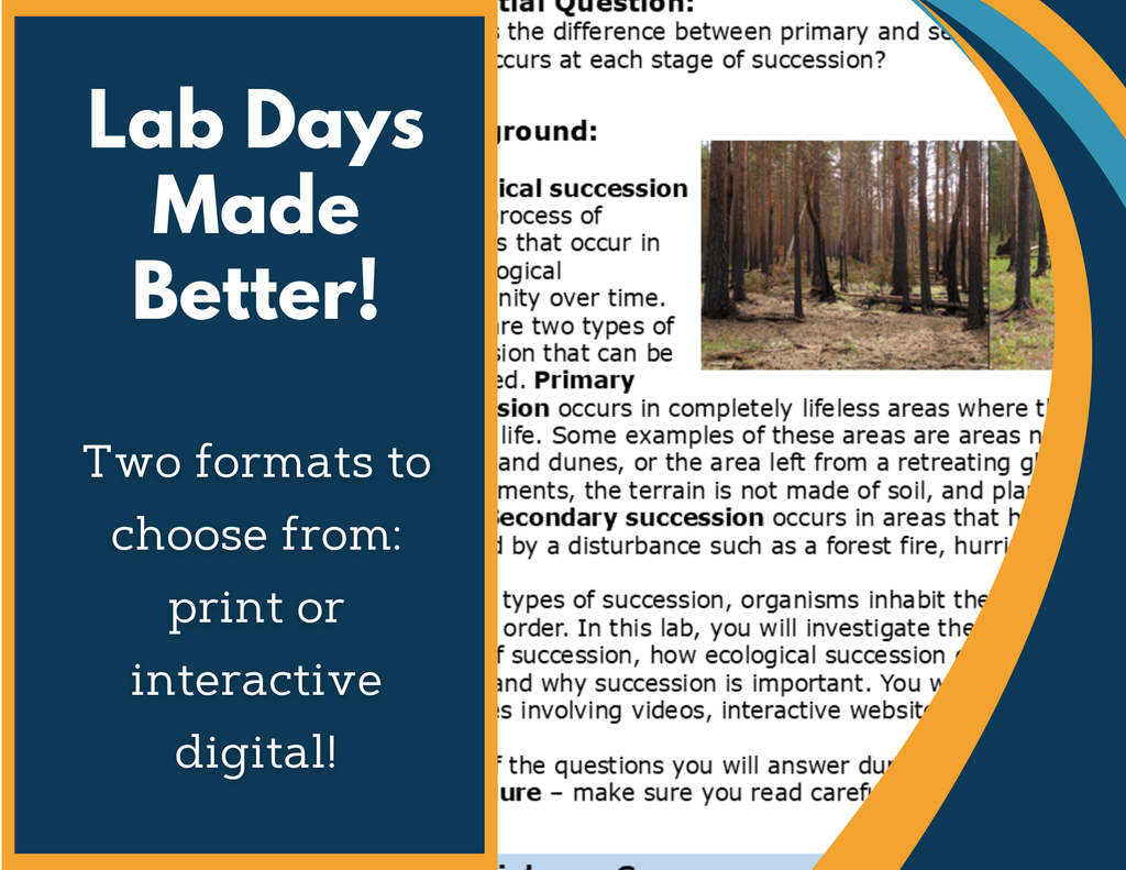 Ecological Succession Digital Inquiry Lab - MS 6-8
