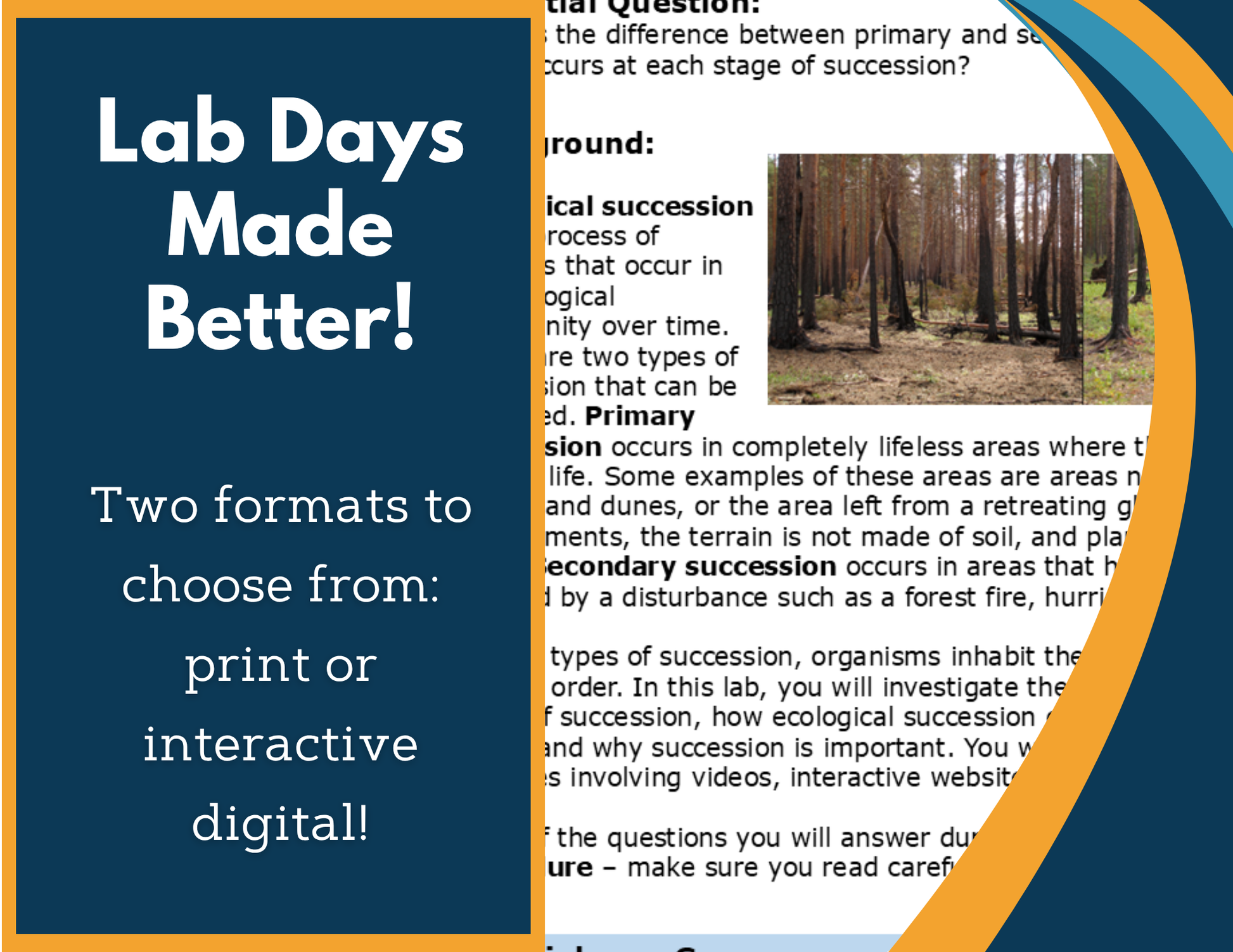 Ecological Succession Digital Inquiry Lab - MS 6-8