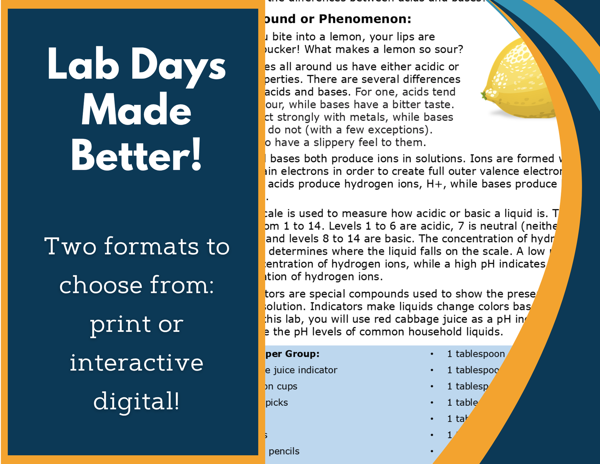 Acids & Bases Digital Inquiry Lab - MS 6-8