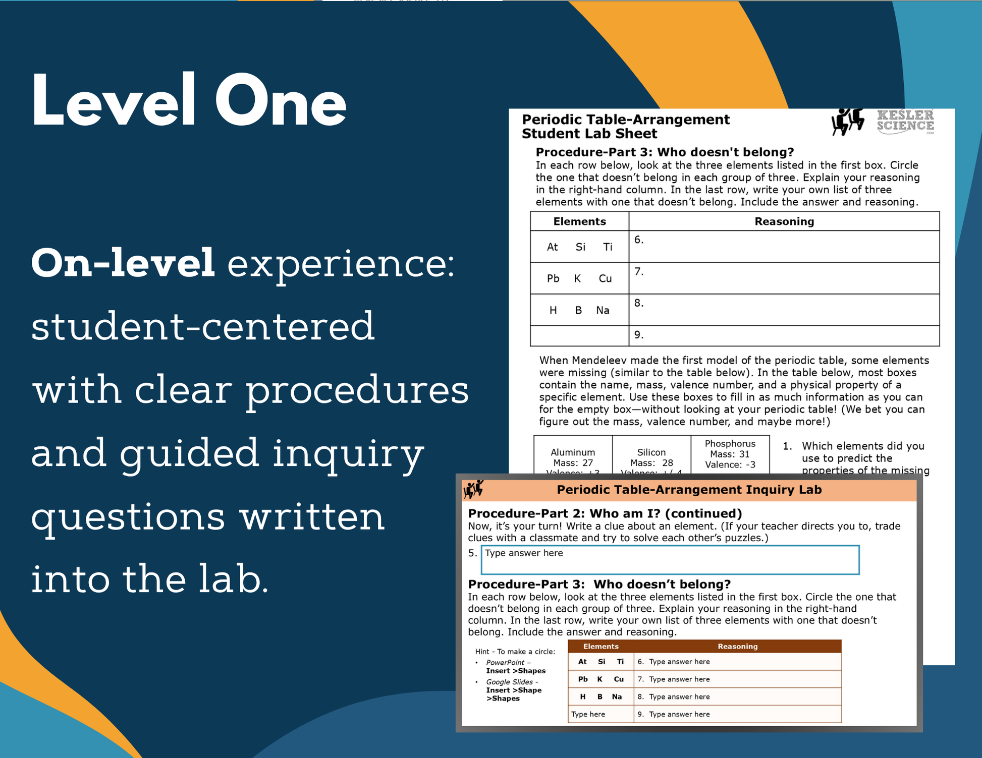 Periodic Table - Reactivity Digital Inquiry Lab - MS 6-8