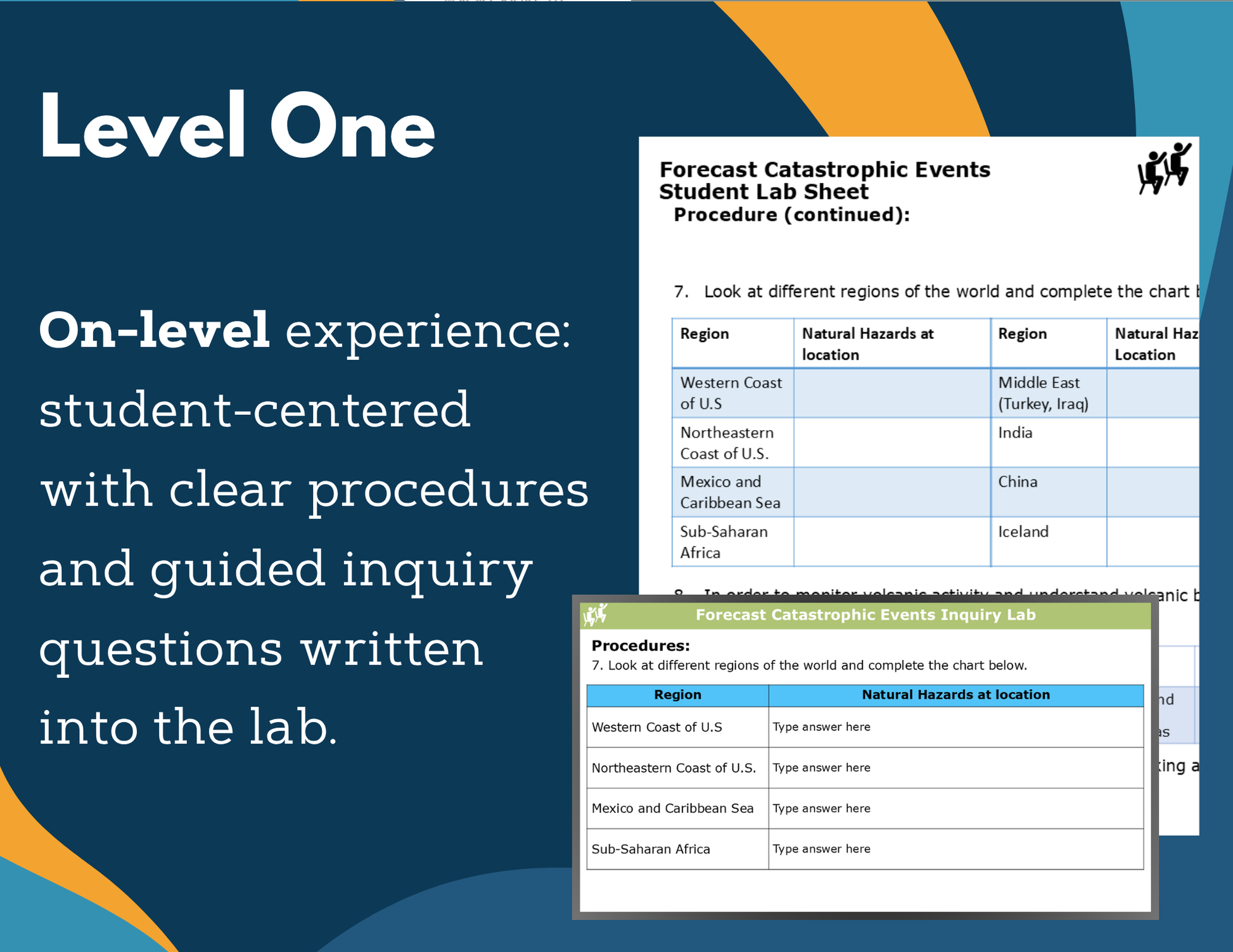 Forecast Catastrophic Events Digital Inquiry Lab - NGSS MS ESS3-2