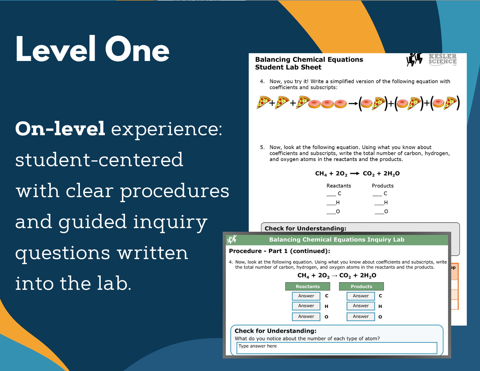 Balancing Chemical Equations Digital Inquiry Lab - MS 6-8