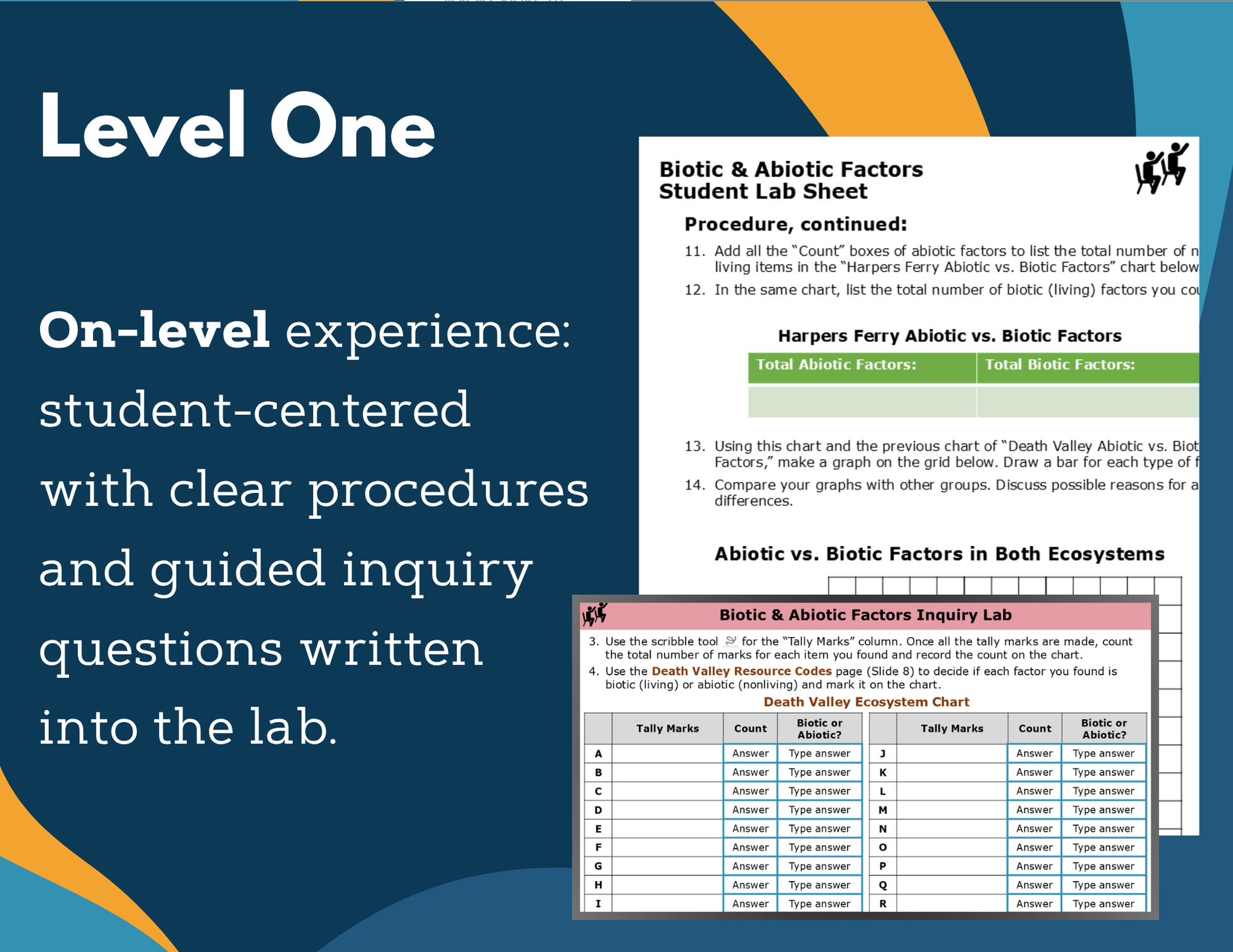 Biotic & Abiotic Factors Digital Inquiry Lab - MS 6-8