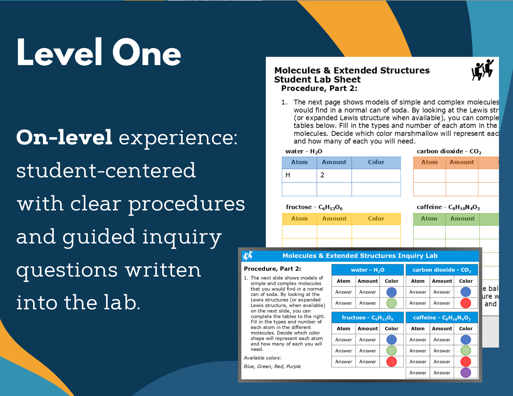 Molecules Extended Structures Digital Inquiry Lab - NGSS MS PS1-1