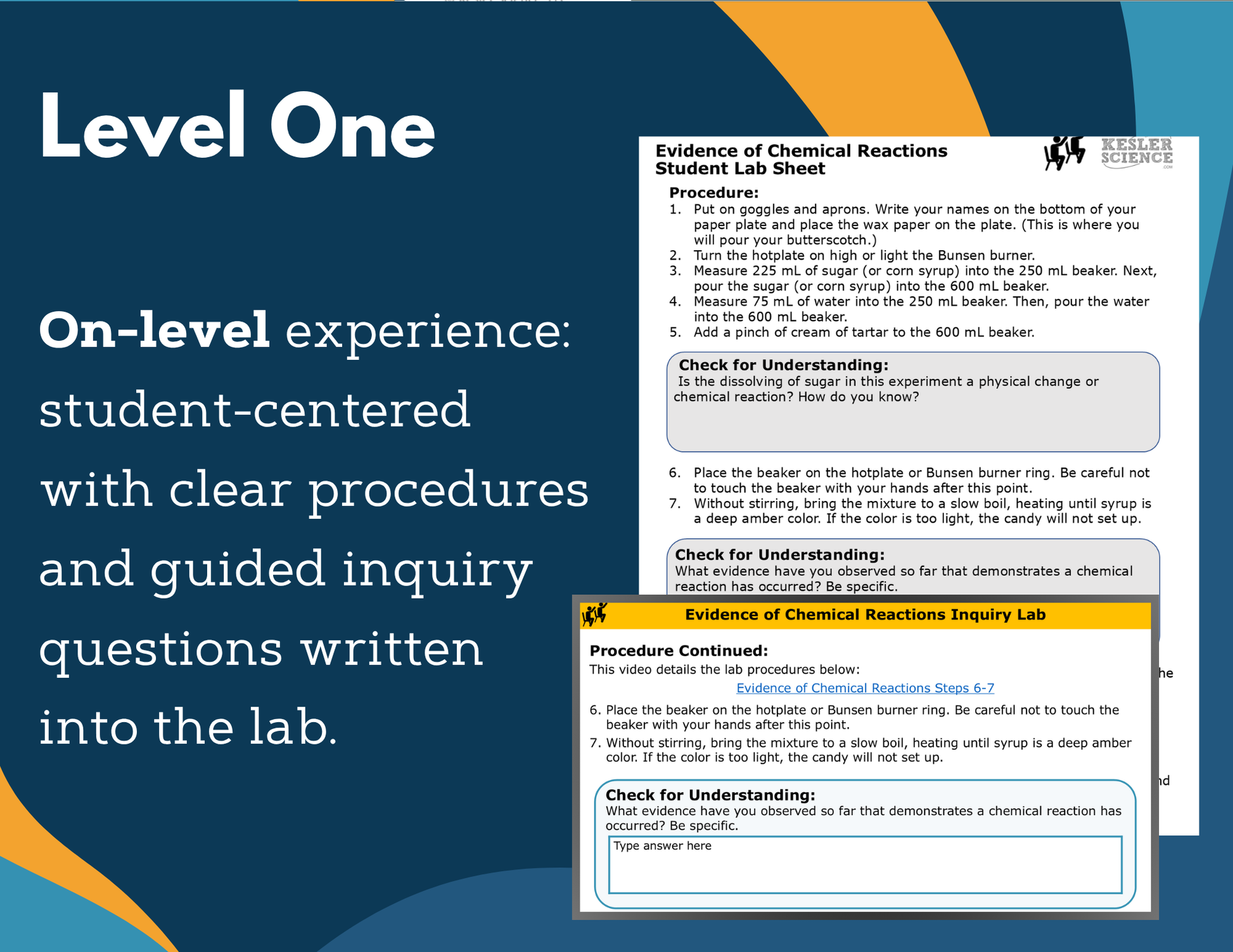 Evidence of Chemical Reactions Digital Inquiry Lab - MS 6-8