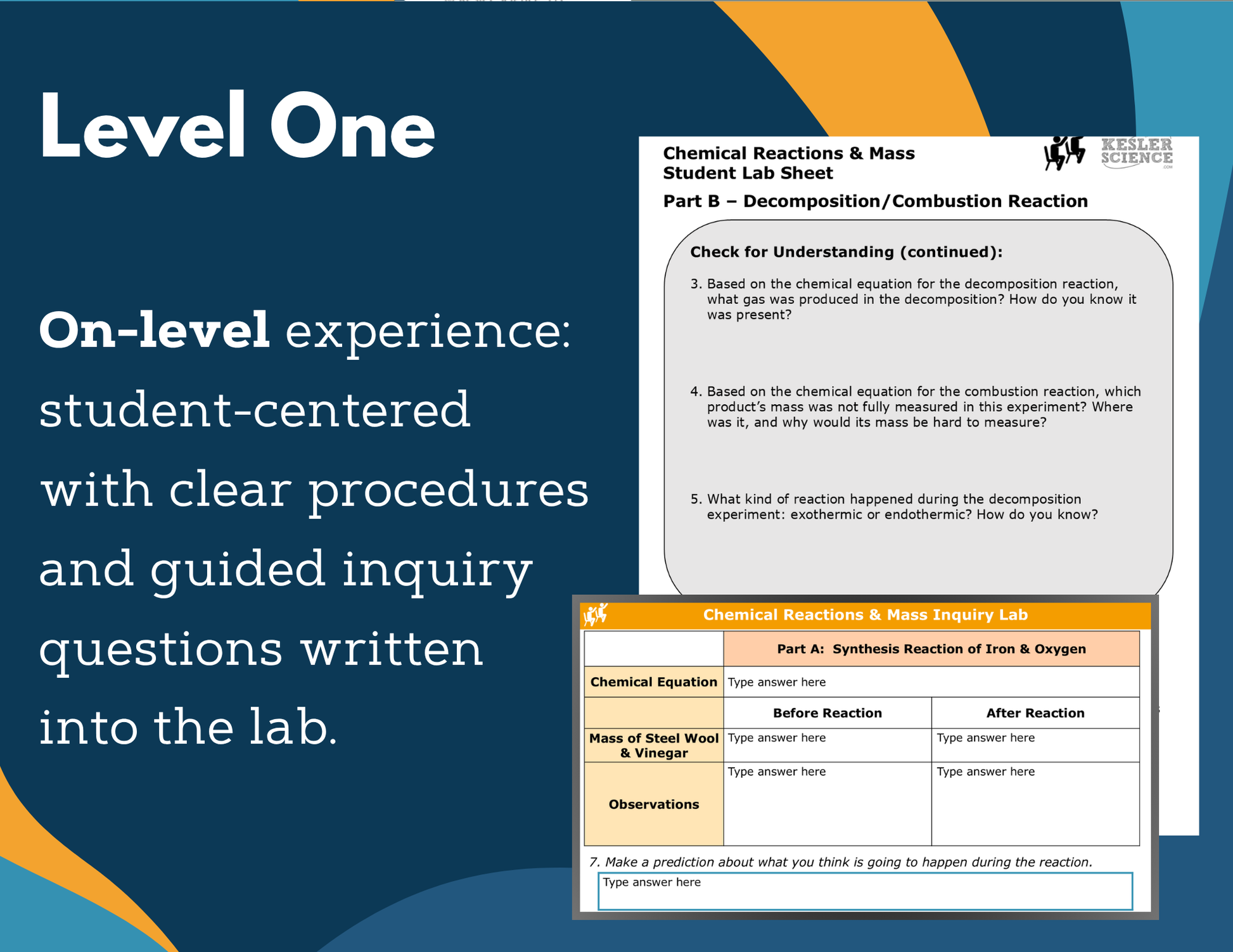 Chemical Reactions & Mass Digital Inquiry Lab - MS 6-8