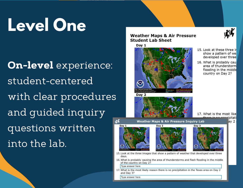Weather Maps & Air Pressure Digital Inquiry Lab - NGSS MS ESS2-5