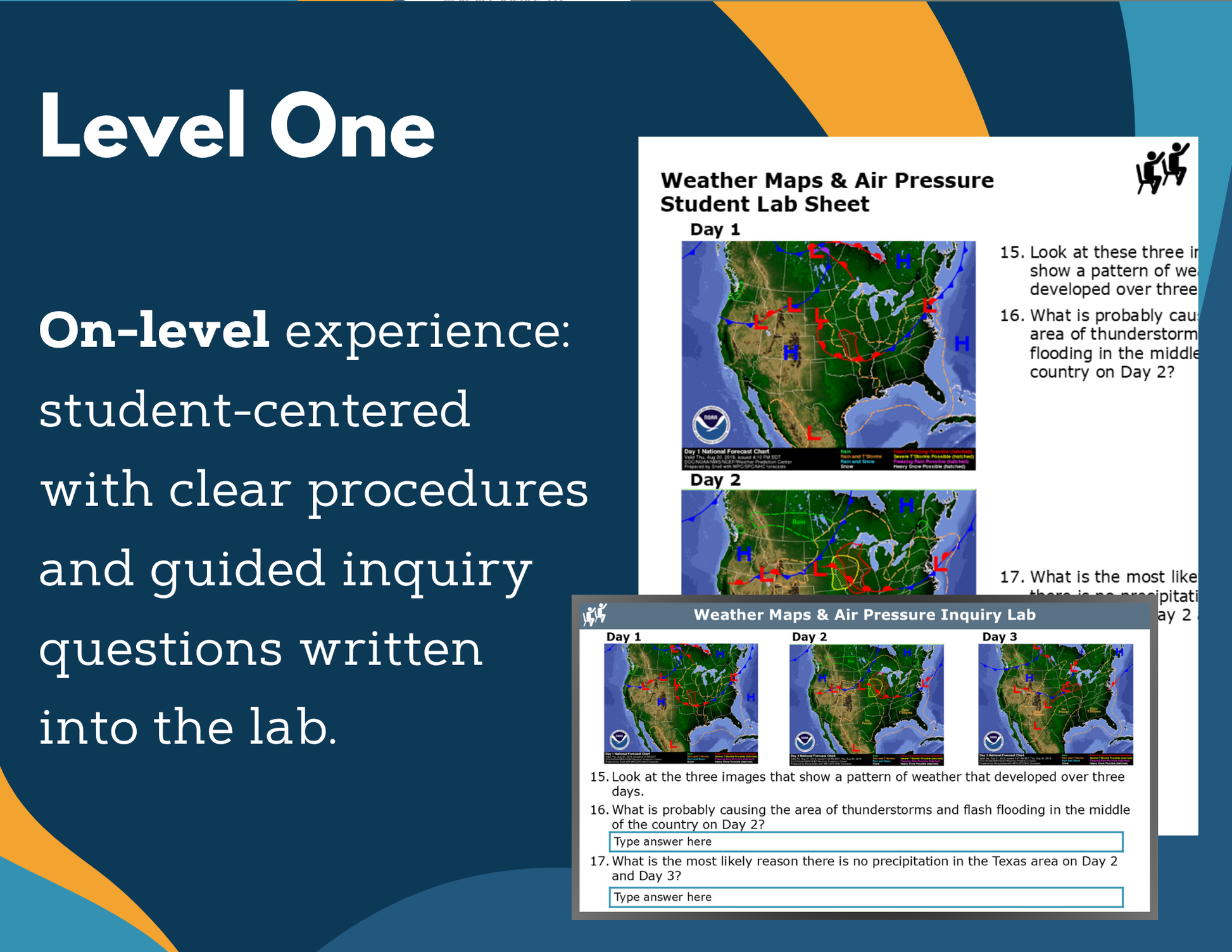 Weather Maps & Air Pressure Digital Inquiry Lab - NGSS MS ESS2-5