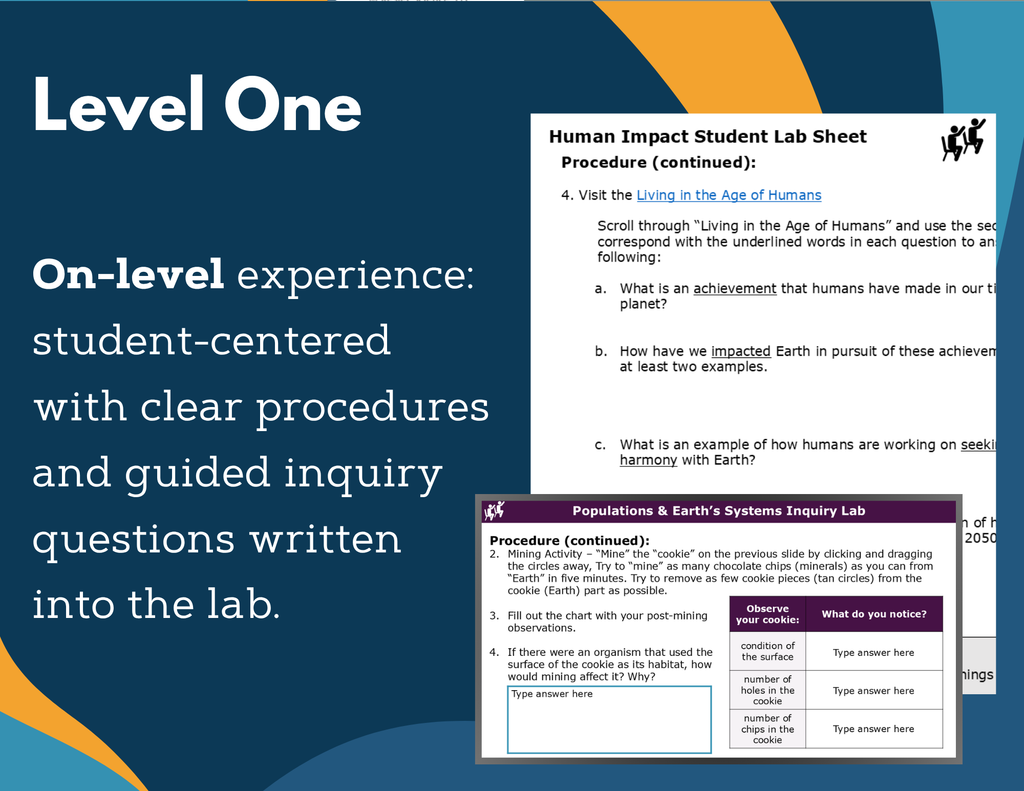 Populations & Earth's Systems Digital Inquiry Lab - NGSS MS ESS3-4