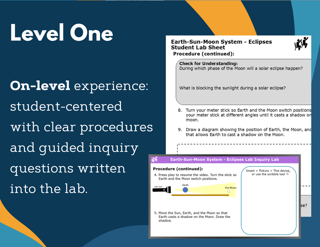 Earth Sun Moon - Eclipses Digital Inquiry Lab - NGSS MS ESS1-1