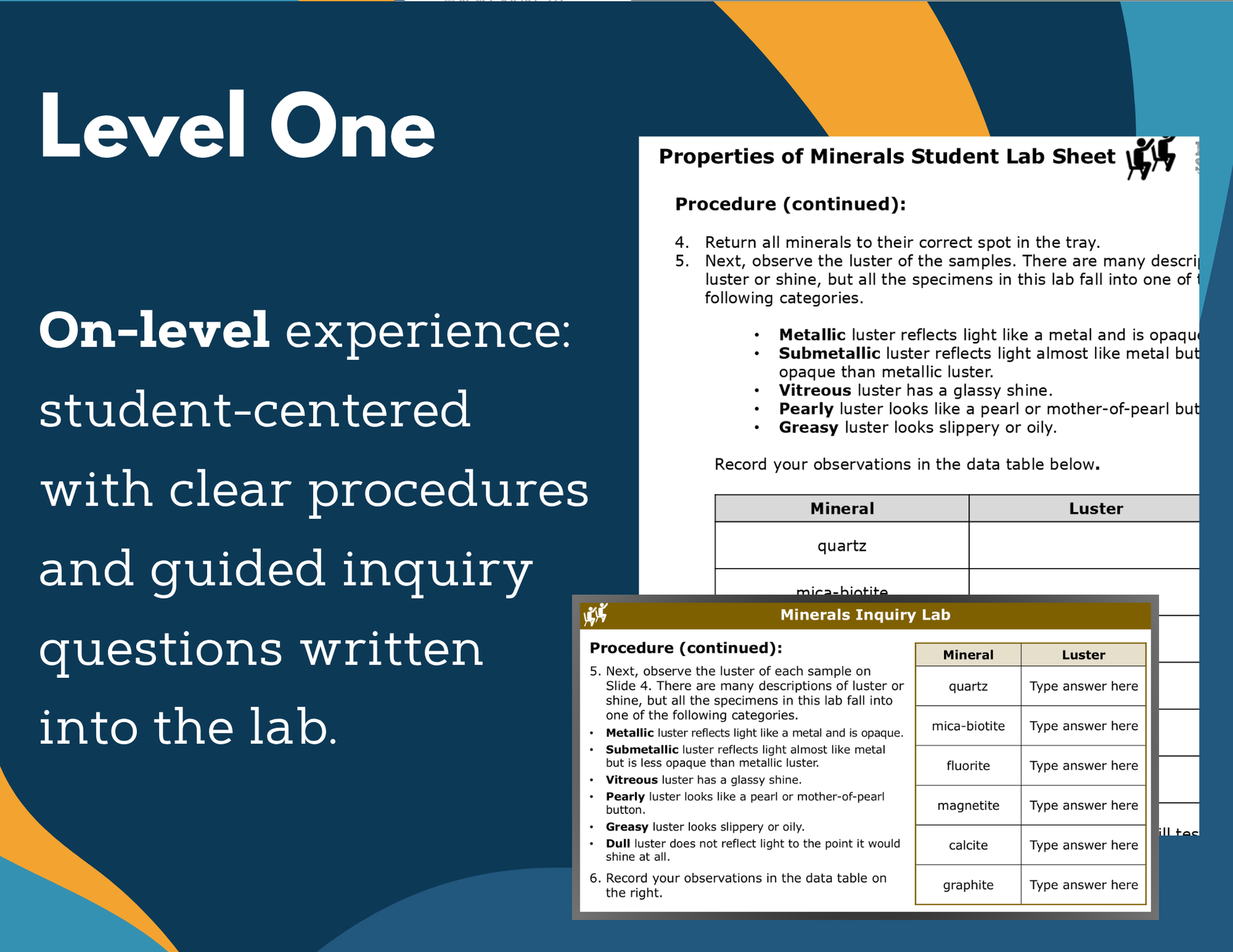 Properties of Minerals Digital Inquiry Lab - MS 6-8