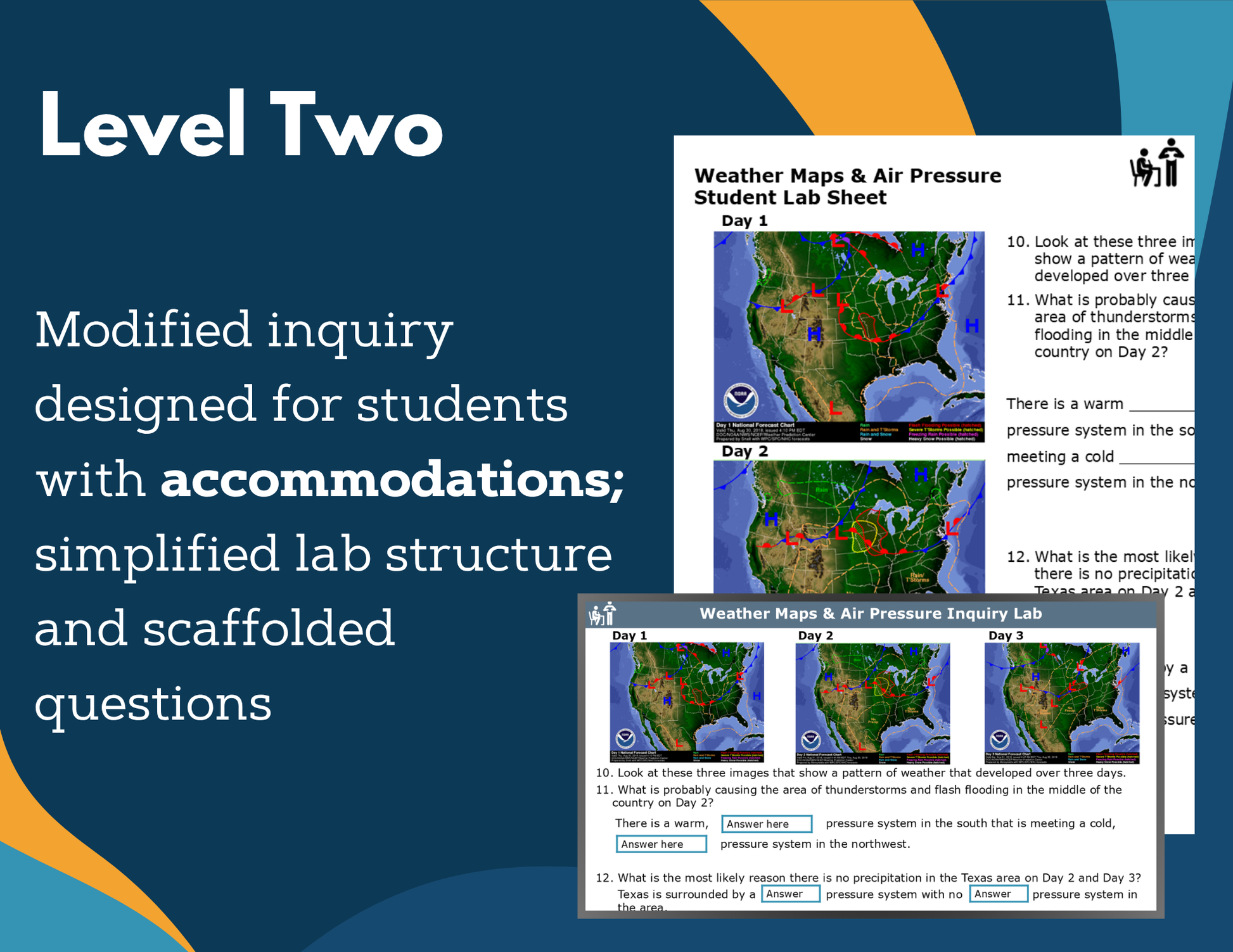 Weather Maps & Air Pressure Digital Inquiry Lab - NGSS MS ESS2-5
