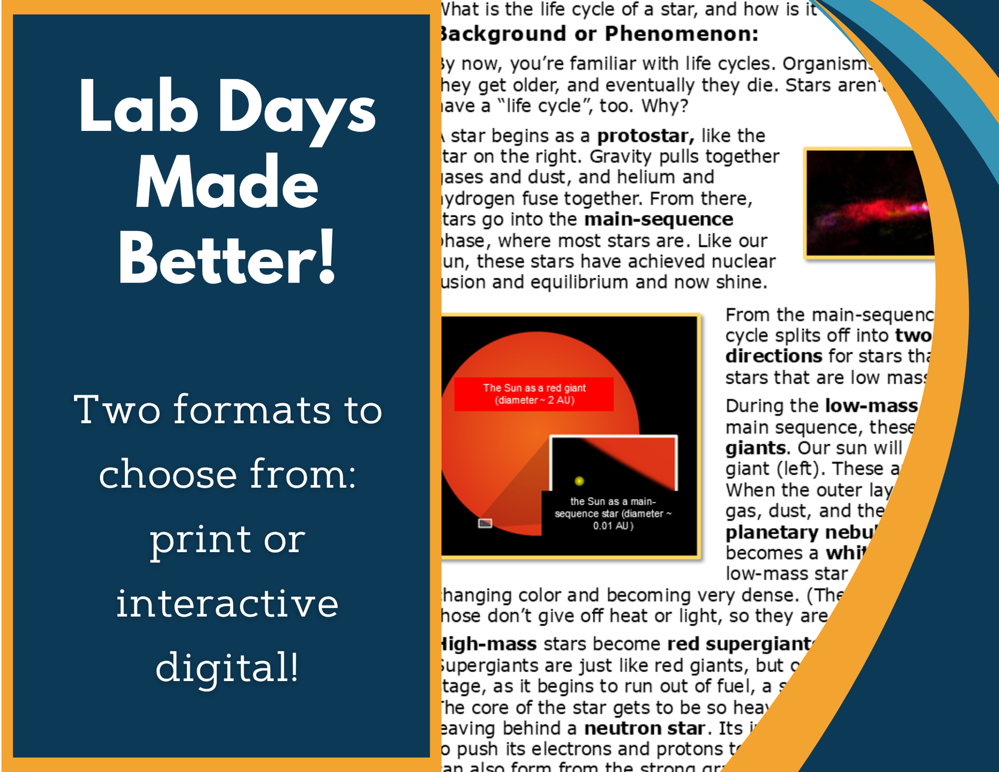 Life Cycle of a Star Digital Inquiry Lab - MS 6-8