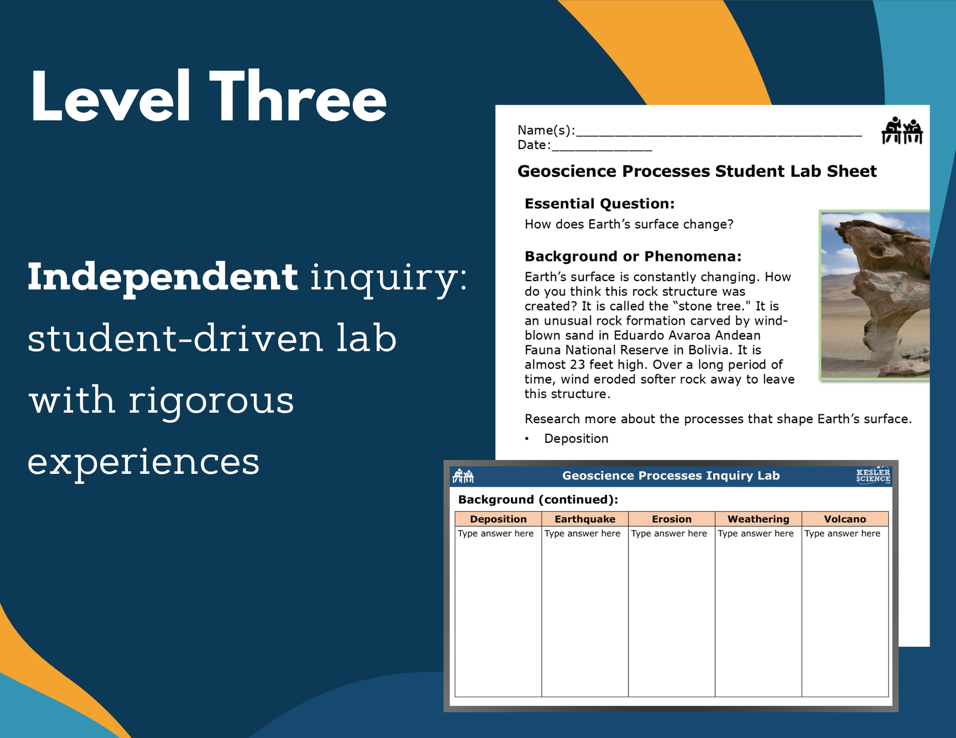 Geoscience Processes Digital Inquiry Lab - NGSS MS ESS2-2
