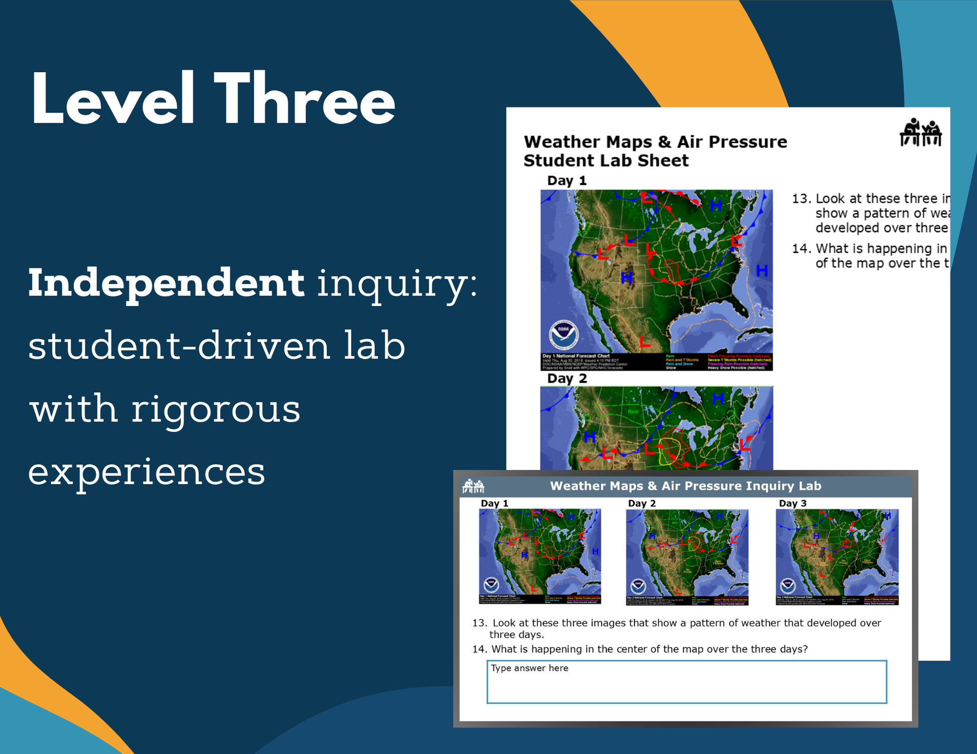 Weather Maps & Air Pressure Digital Inquiry Lab - NGSS MS ESS2-5