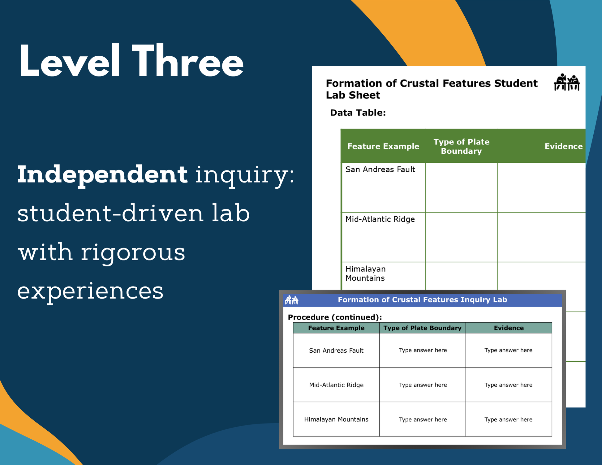 Formation of Crustal Features Digital Inquiry Lab - MS 6-8