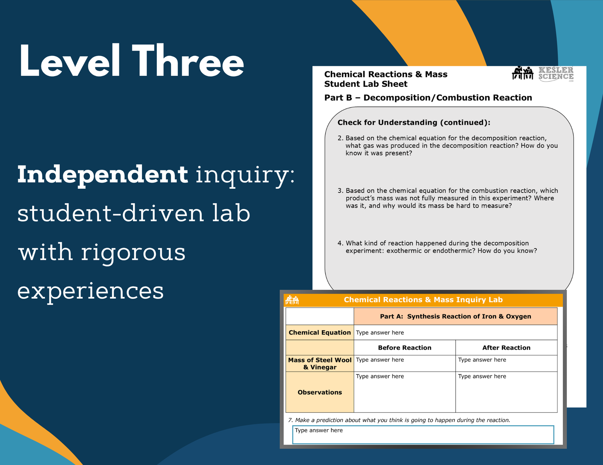 Chemical Reactions & Mass Digital Inquiry Lab - MS 6-8