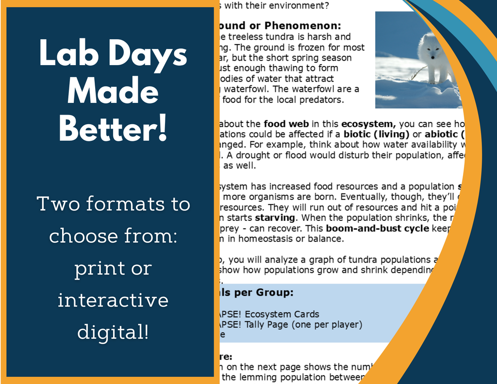 Resource Availability Digital Inquiry Lab - NGSS MS LS2-1