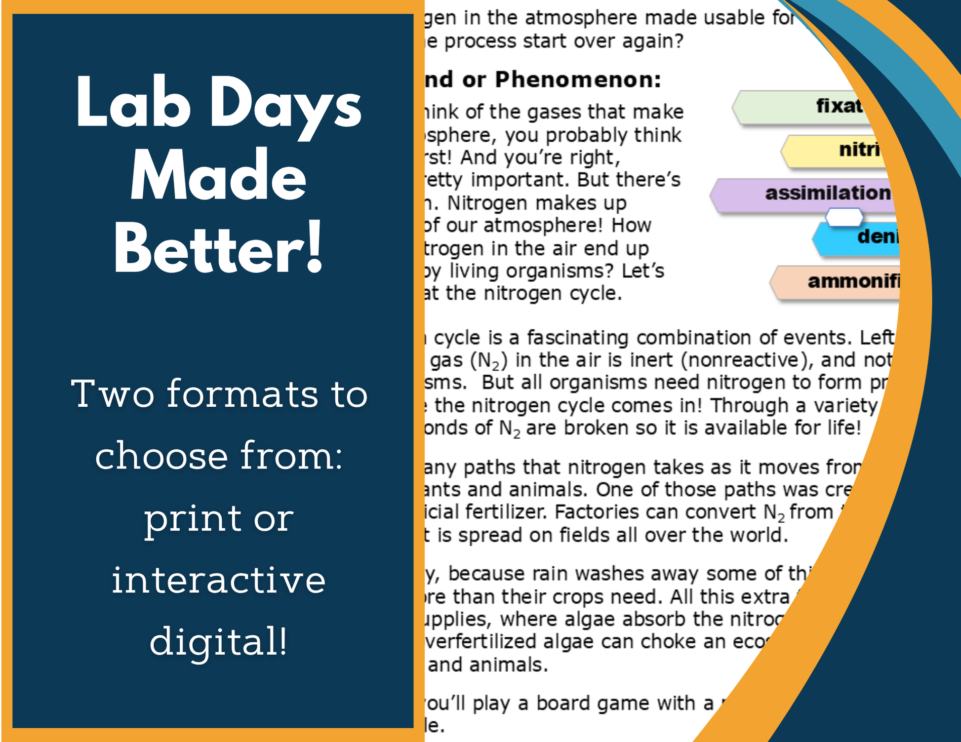 Nitrogen Cycle Digital Inquiry Lab - MS 6-8