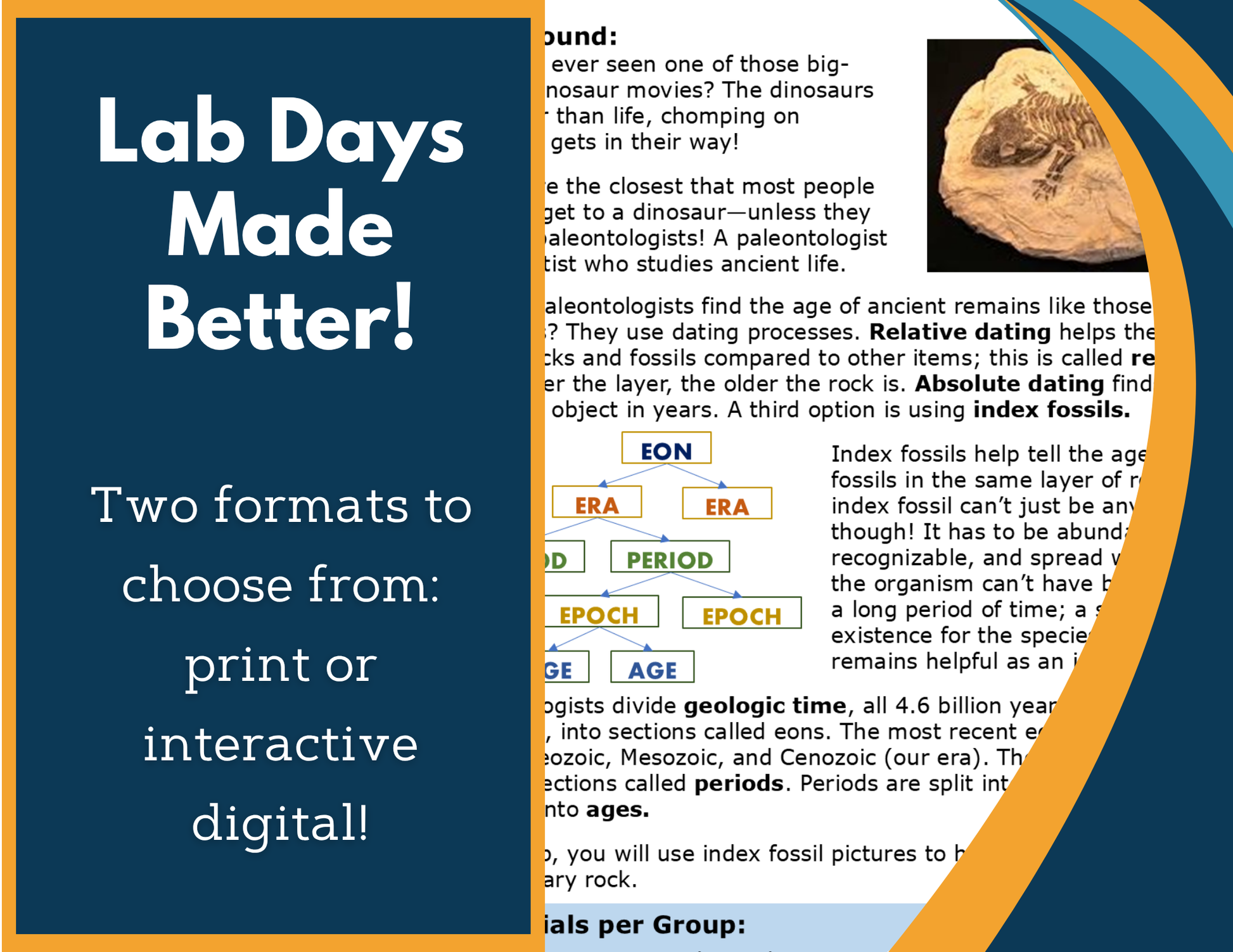 Time Scale of Earth Digital Inquiry Lab - NGSS MS ESS1-4