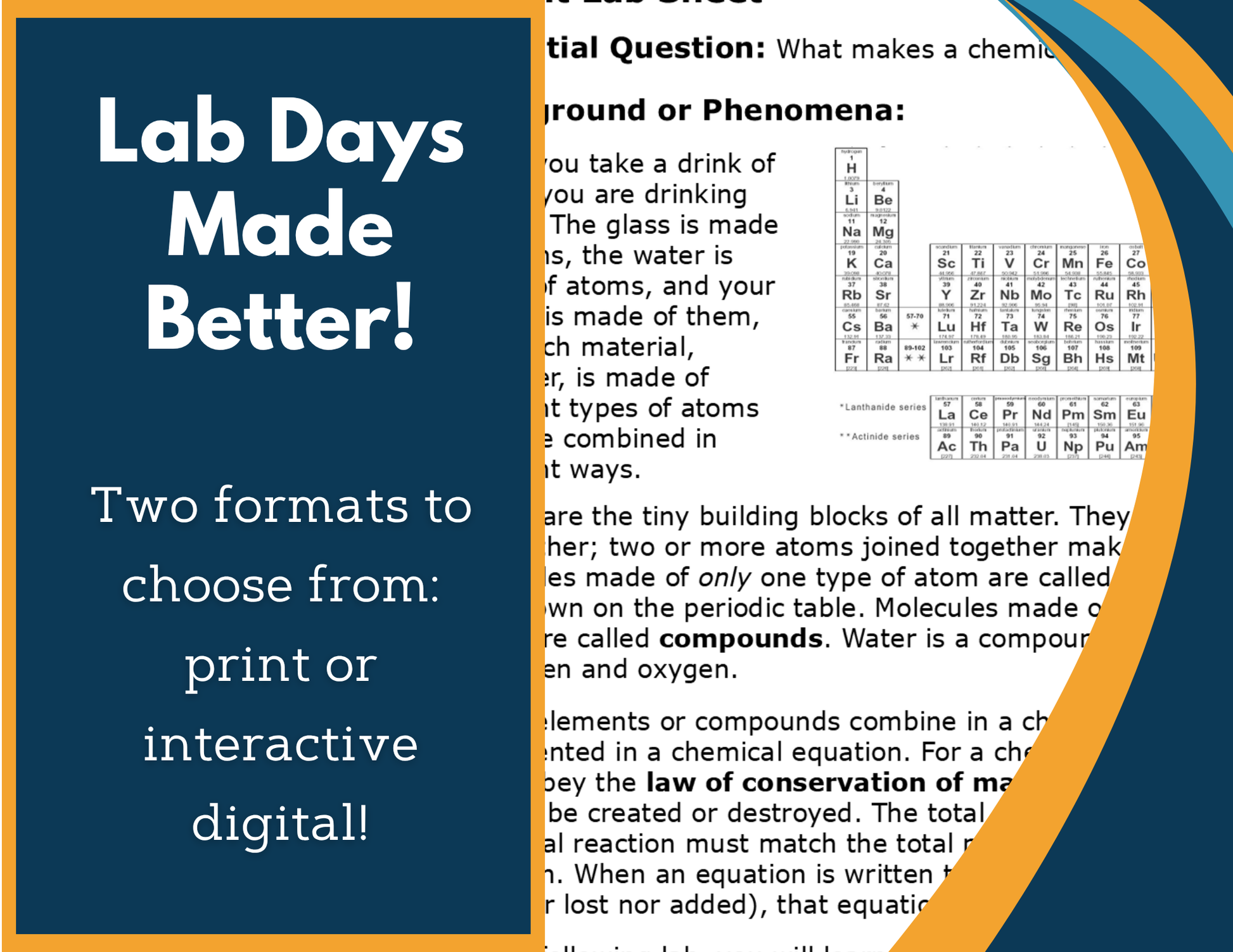 Balancing Chemical Equations Digital Inquiry Lab - MS 6-8