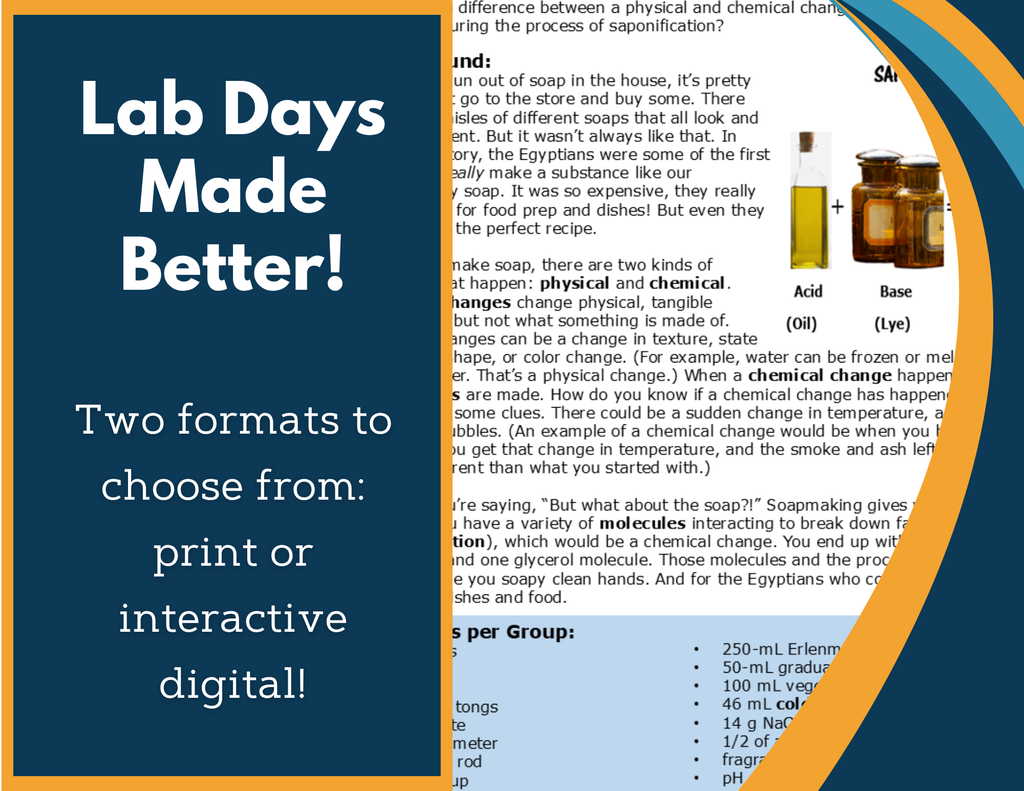 Physical & Chemical Changes Digital Inquiry Lab - NGSS MS PS1-2
