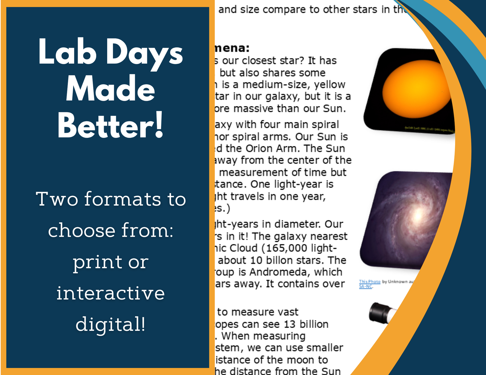 Sun's Location in the Milky Way Digital Inquiry Lab - MS 6-8