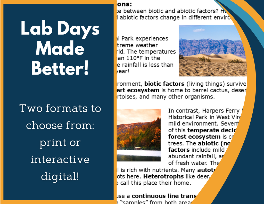 Biotic & Abiotic Factors Digital Inquiry Lab - MS 6-8