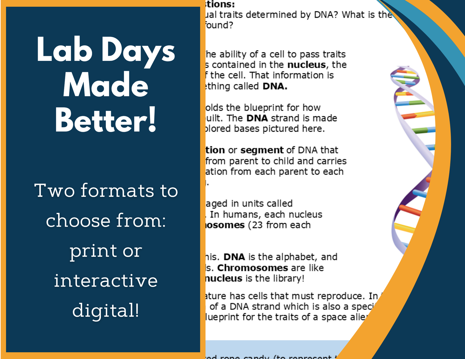 Inherited Traits & DNA Digital Inquiry Lab - MS 6-8