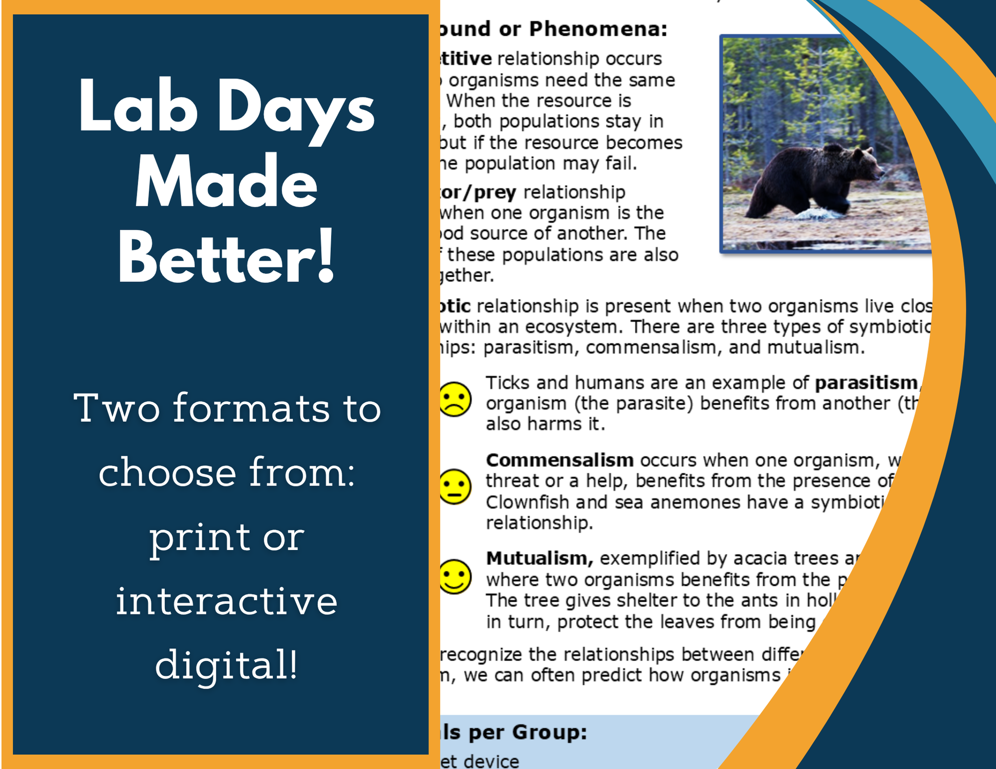 Interactions in Ecosystems Digital Inquiry Lab - NGSS MS LS2-2